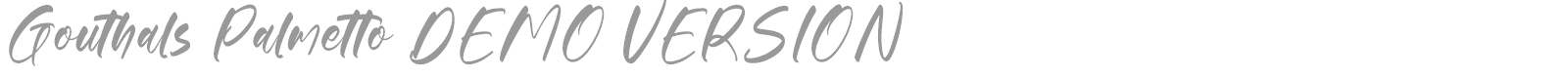 Gouthals Palmetto font preview